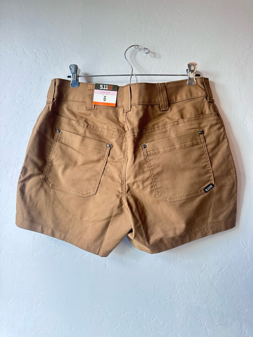 NWT 5.11 TACTICAL Women Size 6 Brown Cotton Blend Shauna Outdoor Shorts